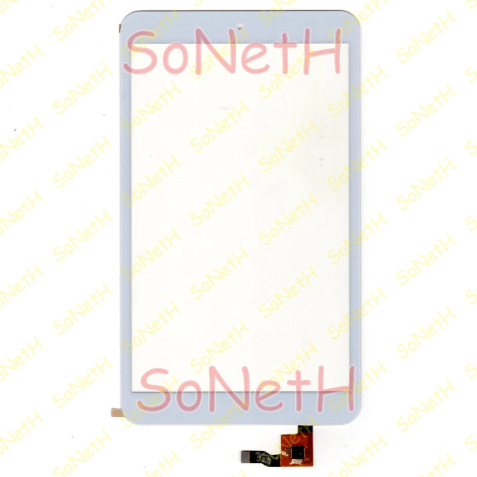 TOUCH SCREEN ALCATEL POP 8 P320 P320A P320X BIANCO COMPLETO DI FRAME