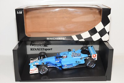 A63 1:18 100 010008 MINICHAMPS F1 FORMULA 1 BENETTON RENAULT B201 BUTTON MIB