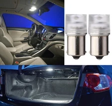 Flosser LED BA15s R5W 1W White Two Bulbs Interior Map Light Replacement Stock OE