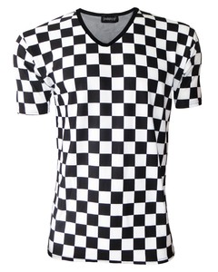 mens checkerboard t shirt