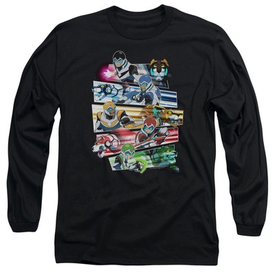 VOLTRON PALADINS STRIKE Licensed Men's Long Sleeve Graphic Tee Shirt SM-3XL 