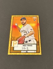 2021 TOPPS CHROME PLATINUM WILL CRAIG ORANGE/YELLOW 70TH ANNIV. REFRACTOR RC #25