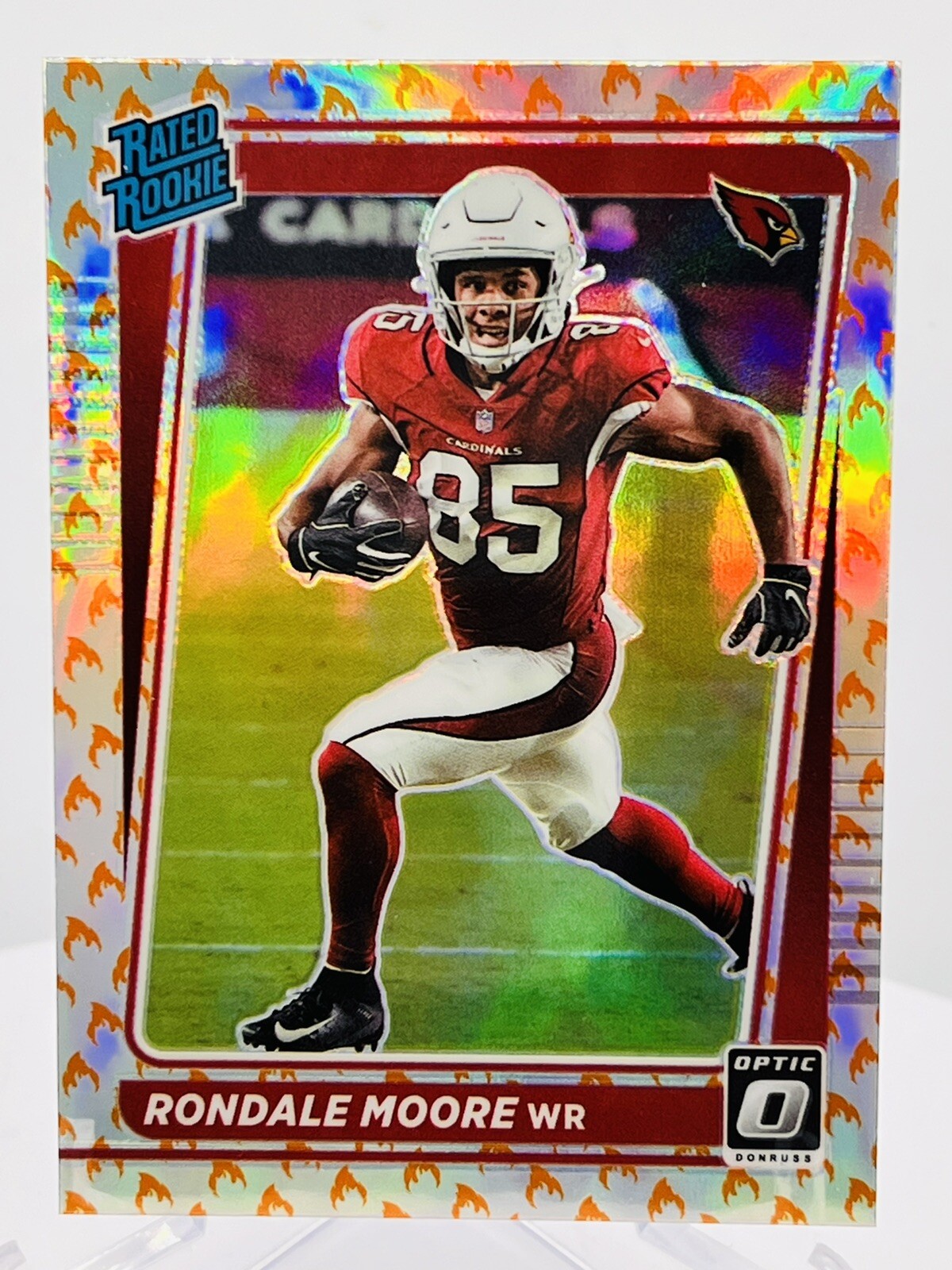 2021 Donruss Optic Rondale Moore Rated Rookie #217 FIRE 🔥 Emoji Case Hit SP RC