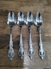 4 Oneida Brahms Serrated Fruit Spoons/Grapefruit Stainless Flatware Community