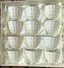 Set of 12 Cappuccino / Espresso Cups - 2" tall - Made for Export to MidEast