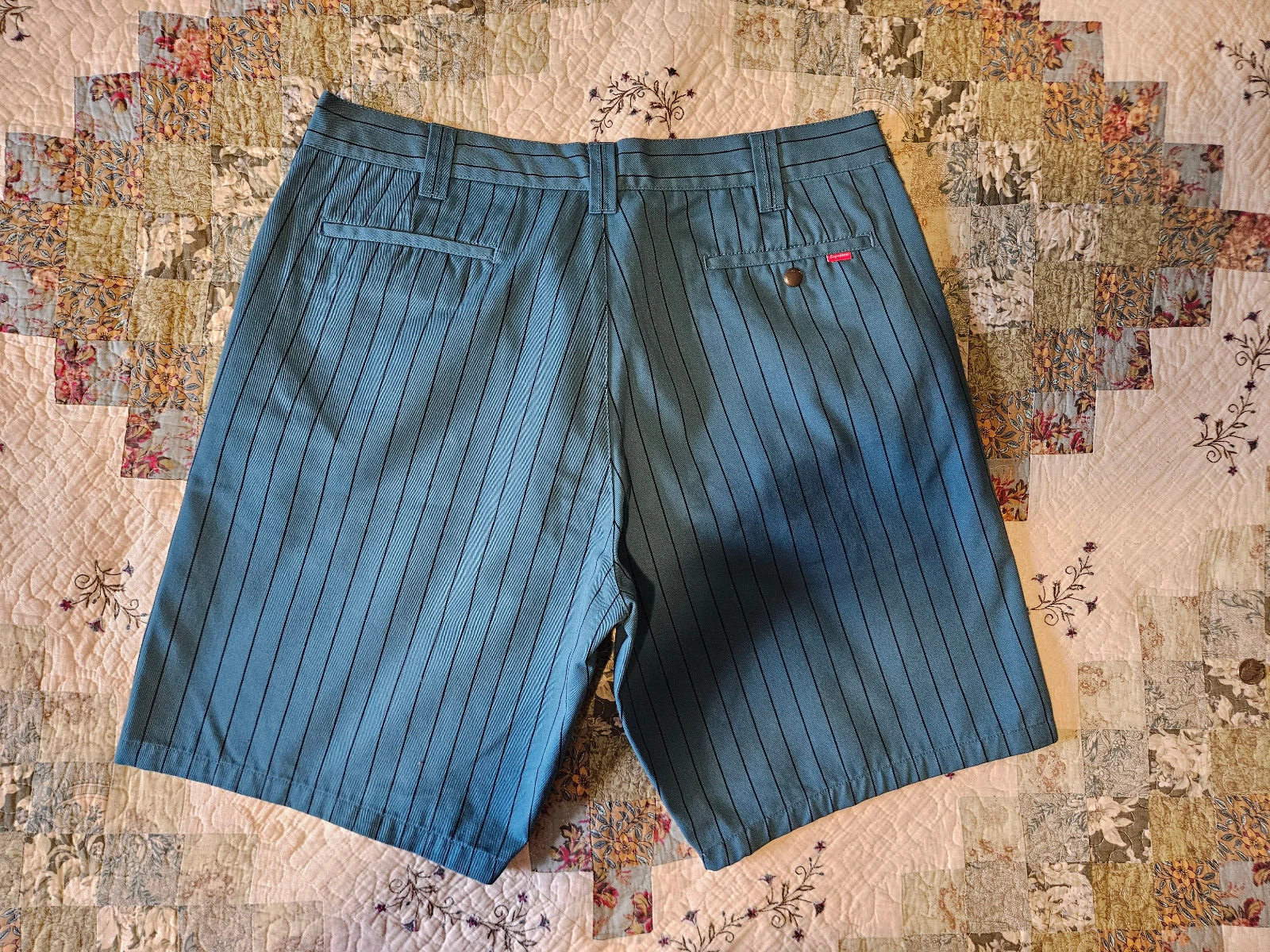 Supreme Sarcelle Pin Stripe Work Short 36 tailles SS21
