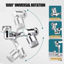 Faucet Extension Swivel Extender Universal 1080 Aerator Kitchen Tap Rotatable