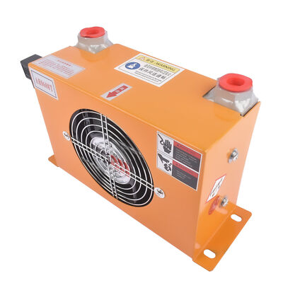 Brand New Hydraulic Air Cooler AH0608T-CA Air-cooled Oil Radiator DC 12V 60L/min