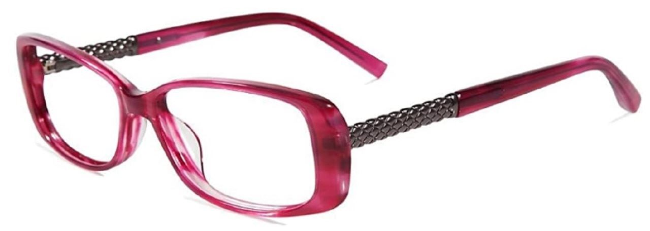 Jones New York Designer Multi-Focus Blue Light Blocking Glasses J746 Pink 54mm