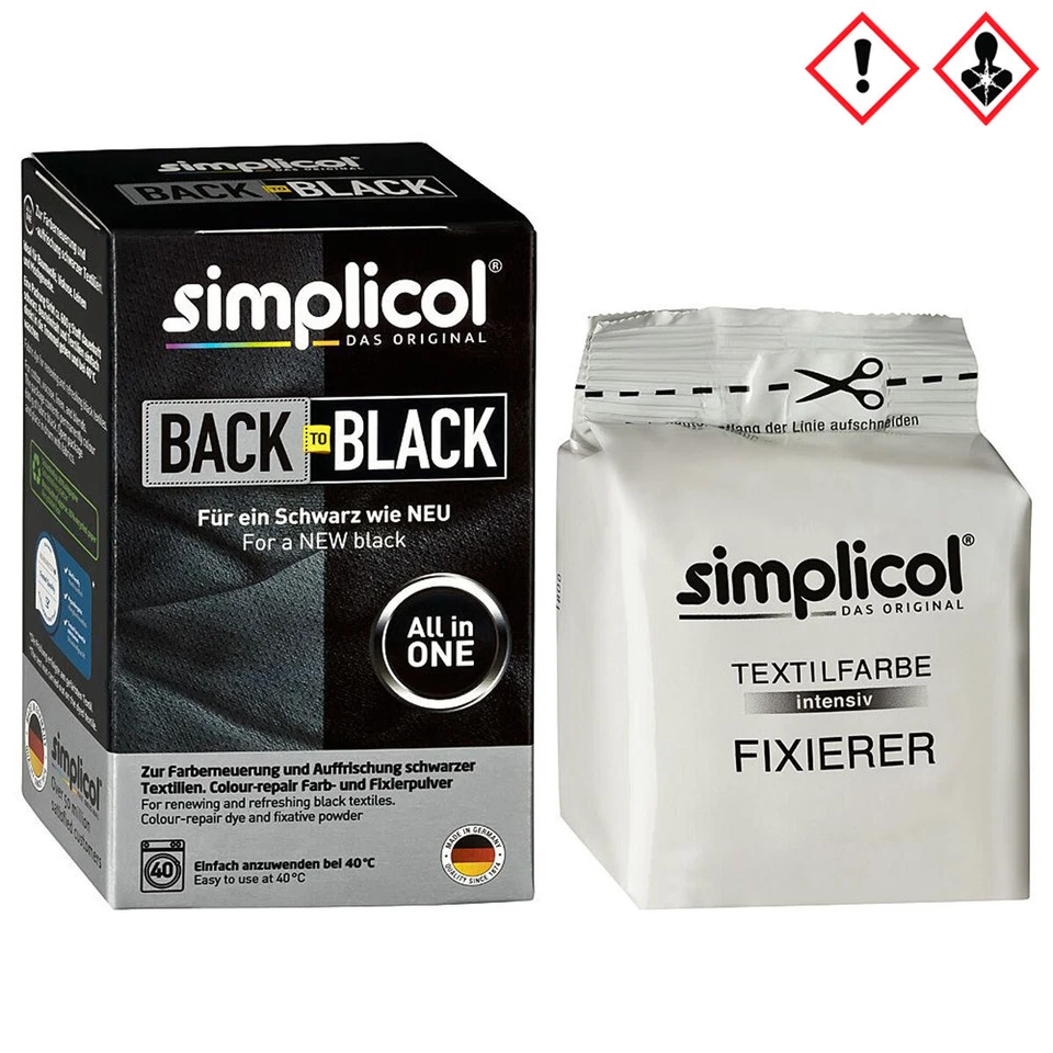 TEXTILFARBE Simplicol Rinnovamento Colore e Rinfresco Back to Black 400g