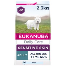 Eukanuba Daily Care Pelle Sensibile Adulto Cibo Secco per Cani Pesci - 2,3 kg