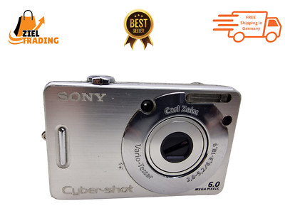 Sony Cyber-shot DSC-W50  6.0MP Digital Camera  Carl Zeiss Lens Silver