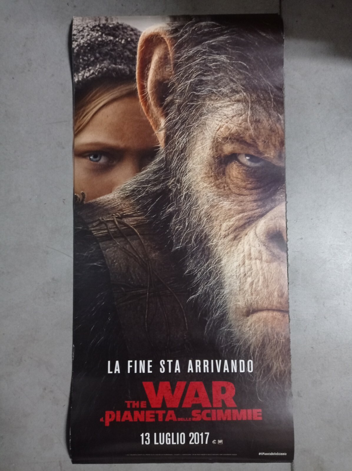 Locandina originale film The War - Il pianeta delle scimmie (2017) - Regia di Matt Reeves
