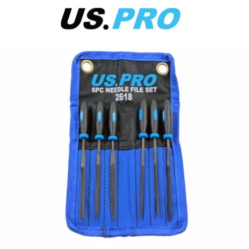 US PRO 6pc Needle File Set 140MM 2618