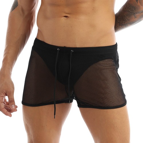 Men's Faux Leather Boxer Briefs Wet Look Trunks Underwear Lingerie Clubwear AU - Picture 20 of 31