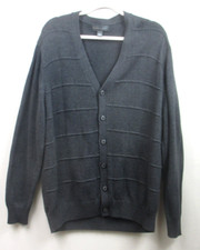 Tricots St Raphael Patterned Grandpa Cardigan Sweater Sz XL Oversized