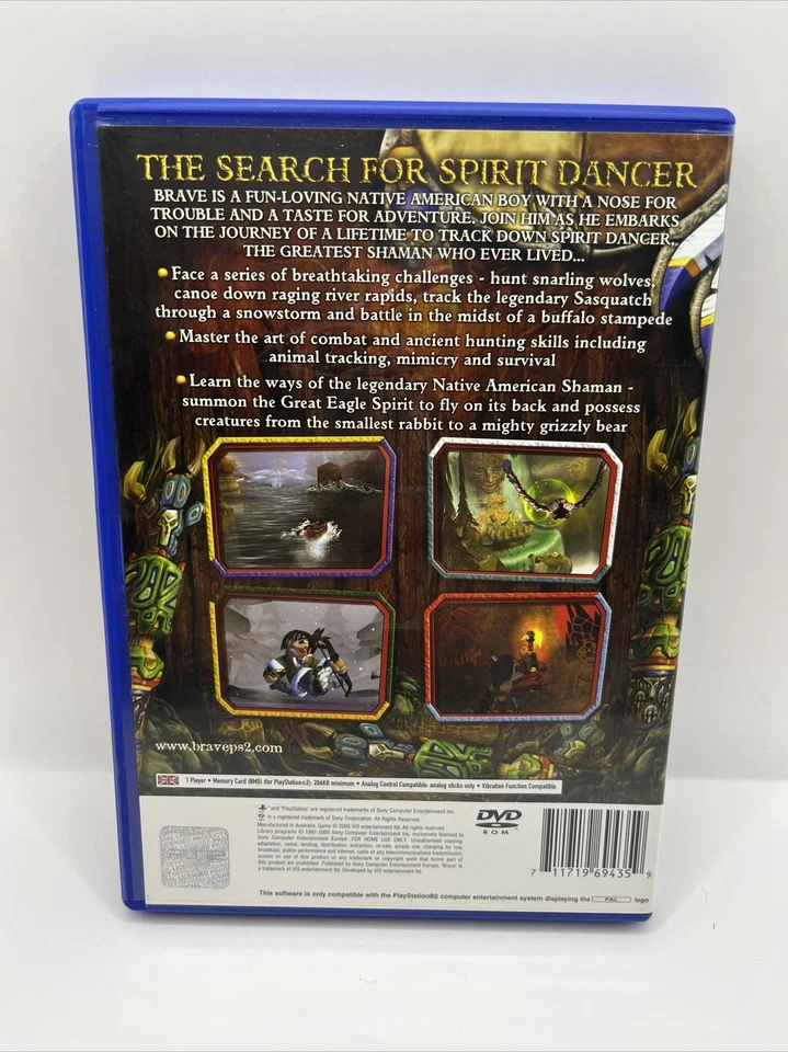 Sony PlayStation 2 Brave The Search For Spirit Dancer PS2 Game Complete Aus - Image 2 of 4