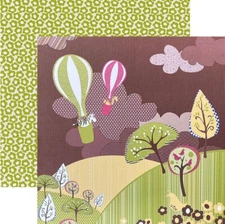 Really Great Paper, Quail Tale, When Zebras Fly,  2 x 12" Cardstock, Whimsical