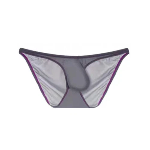 3packs Lot Mens Sexy Briefs Ice Silky Underwear Thin Low Rise Pouch Panties - Picture 20 of 21