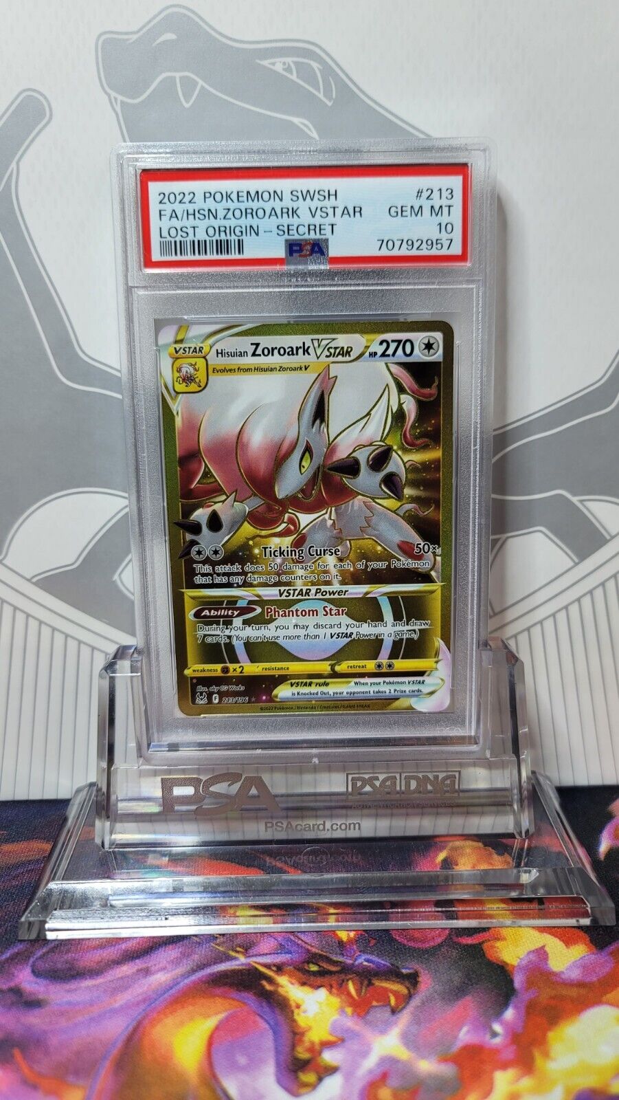 Zoroark de Hisui-V-ASTRO / Hisuian Zoroark-VSTAR (213/196)