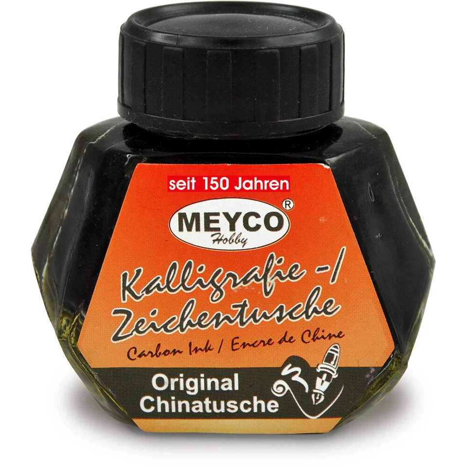 MEYCO-HOBBY Kalligraphie-Tusche schwarz, Zeichentinte-Scriptol , 40 ml