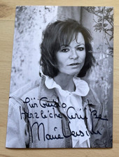 Marie Versini original signierte Autogrammkar...