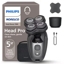 Philips Norelco - Head Shaver Pro 7000, HS7980/40 - Black Metallic