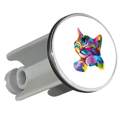 Waschbeckenstöpsel Katze Colorful Geschenkidee Katze Geschenk Präsent Mitbringse
