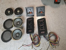 1 Pair Of CERWIN VEGA Mid's, Tweeter's, Speaker Terminal's and AT-12 Crossover's