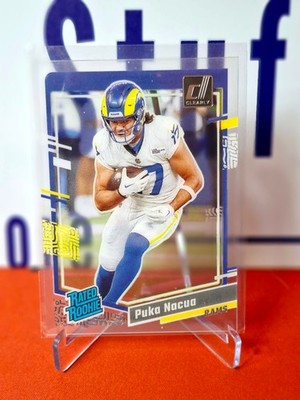 Nfl Panini Trading Cards Puca Nacua 2023 Clearly Donruss #96 RC, Rams