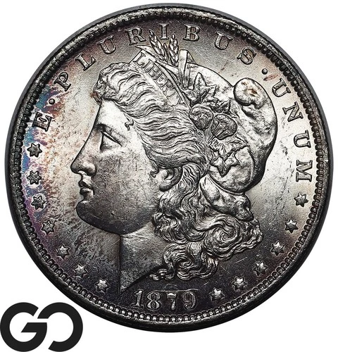1879-O Morgan Silver Dollar Coin Nice Toner Choice BU+ Better Date