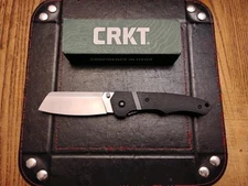 CRKT Ripsnort II Folding Knife 3.48" 8CR13MOV SS Blade GRN & Steel  Handle 
