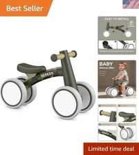 Baby Balance Bike for 1 Old Boys Girls 12-24 Toddler Balance Bike, 4 Wheels...