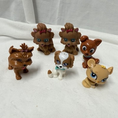 Bundle Of Puppy Dog Figured Barbie And Others Small Dollhouse Doll Size M9Q