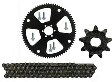 75 Tooth Front Rear Sprocket 35 Chain 9T for Mini Dirt Bike Go Kart Quad ATV US
