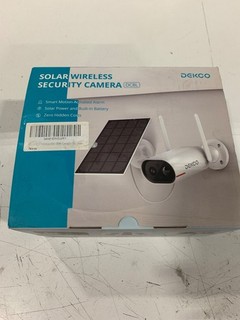 DEKCO Solar/Built in Battery Wireless Security Camera w/ Smart Motion Alarm