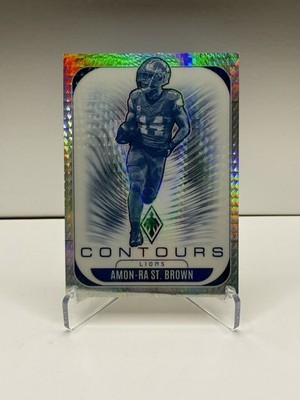Amon-Ra St. Brown 2025 Panini Phoenix #11 Wave Prizm Contours /299