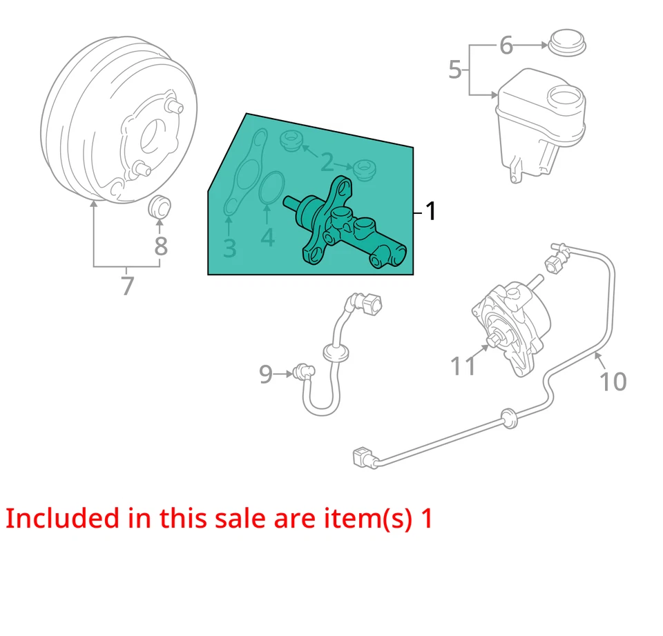 Главный цилиндр тормоза 2008 Saab 9-3 от оригинального производителя 133 000 миль - LKQ414203749 - Изображение 4 из 4