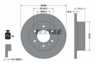 2 X Bremsscheibe Textar 93143303 FüR Mercedes-Benz VW