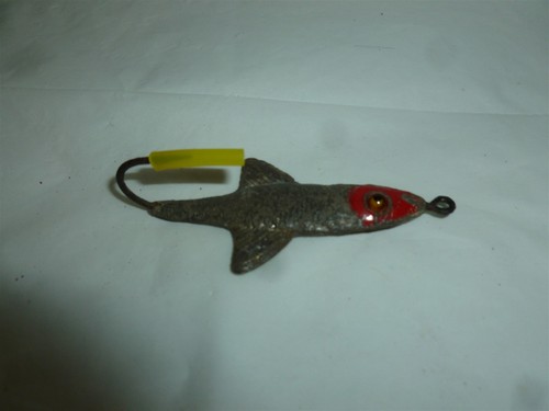 Vintage 2-1/2 Inch Metal w/ Glass Eyes Arbogast Tin Lizzy Lure Lot N-340 - Picture 5 of 10