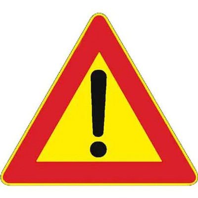 SIGN CONSTRUCTION SITE FIG.35G 'GENERIC DANGER' 90 cm