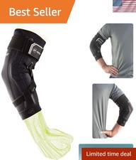 Hinged Elbow Brace II - Adjustable Support for Tommy John Injuries, X Large