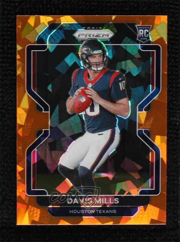 2021 Panini Prizm Rookie Orange Ice Prizm Davis Mills #352 1ar2