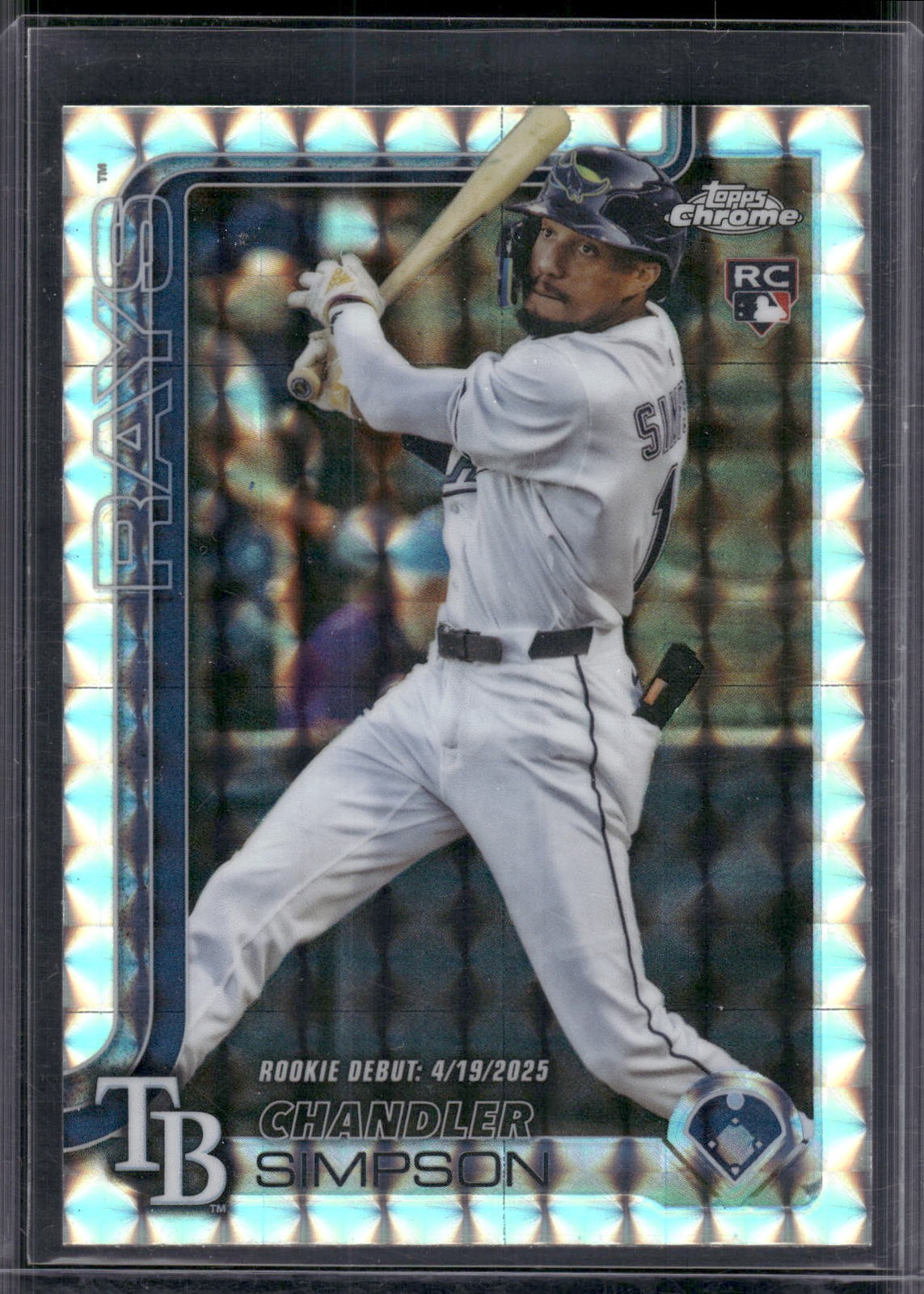 2025 Topps Chrome Update Chandler Simpson Debut RC Geometric
