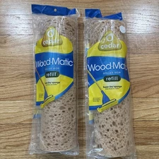 O Cedar Wood Matic Roller Mop Refill Super Dry Sponge - Lot of 2 New