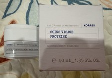 Korres Mediterranean Donkey Milk Protein Strength. Face Cream-1.35 Fl. Oz. NEW