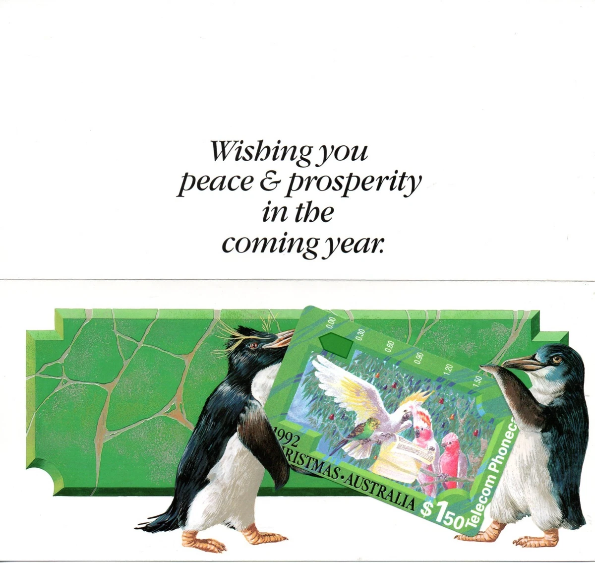 Telecom Seasons Greetings -1992 Christmas Pack-$1.50 Mint Phonecard
