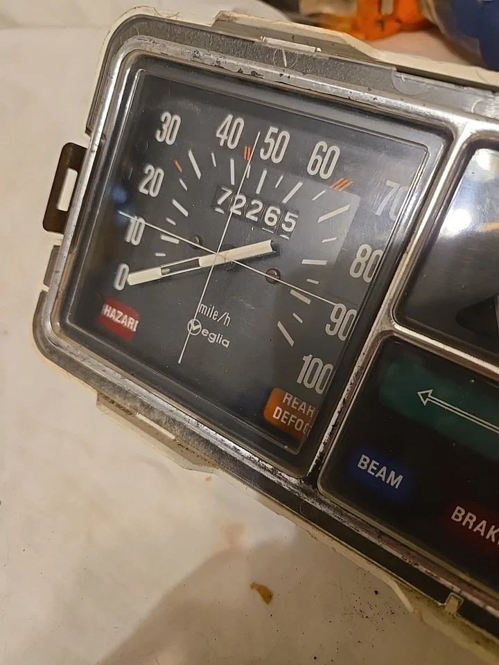 1976 RENAULT R5 INSTRUMENT CLUSTER Great Shape  - Image 2 of 4
