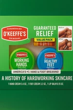 O’Keeffe’s Working Hands & Healthy Feet Cream + Lip Balm Value Pack | Guaranteed