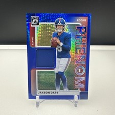 2025 Panini Donruss Optic Jaxson Dart Rookie Phenom Patch Card, RPBH-JCW RC